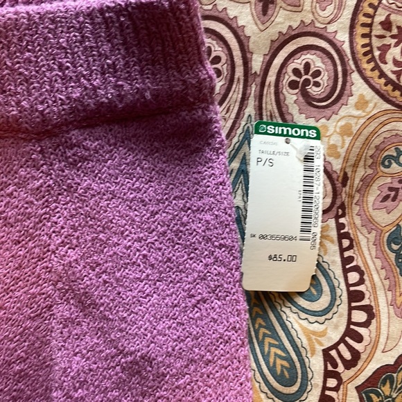 NWT JJXX lilac knit pencil skirt with slit on side - Picture 2 of 6